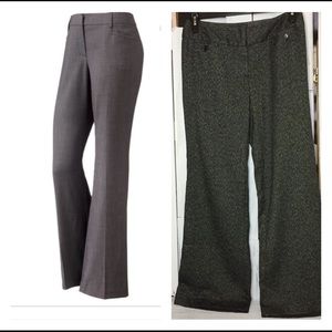NWT APT. 9 Curvy-fit Wide Leg Trouser Herringbone
